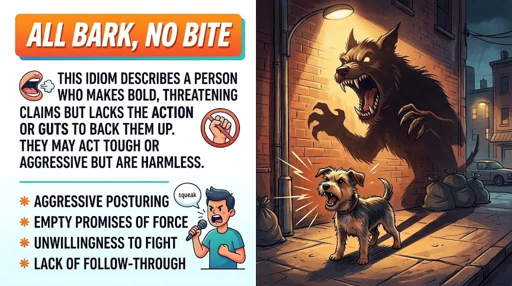 Other Terms For “All Bark, No Bite”: Meaning, Synonyms